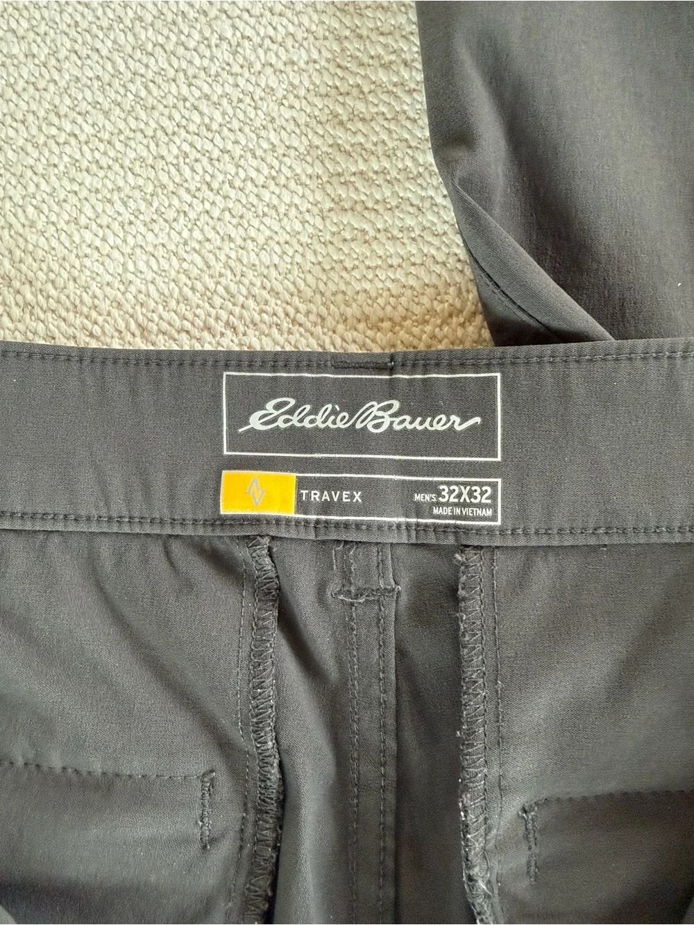 Eddie Bauer Men's Charcoal Travex Performance Pants - Picture 5 of 5